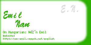 emil nan business card